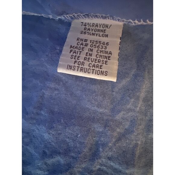 Habitat Womens Blue Asymmetrical Top M Lagenlook Minimalist  Summer - Picture 4 of 6